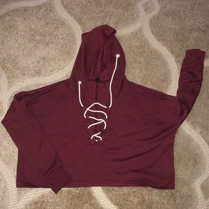 Hooded crop top